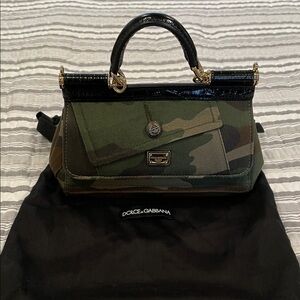 Dolce & Gabbana Borsa A Mano Patchwork Militare Satchel crossbody bag